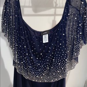 Msk bling navy blue dress